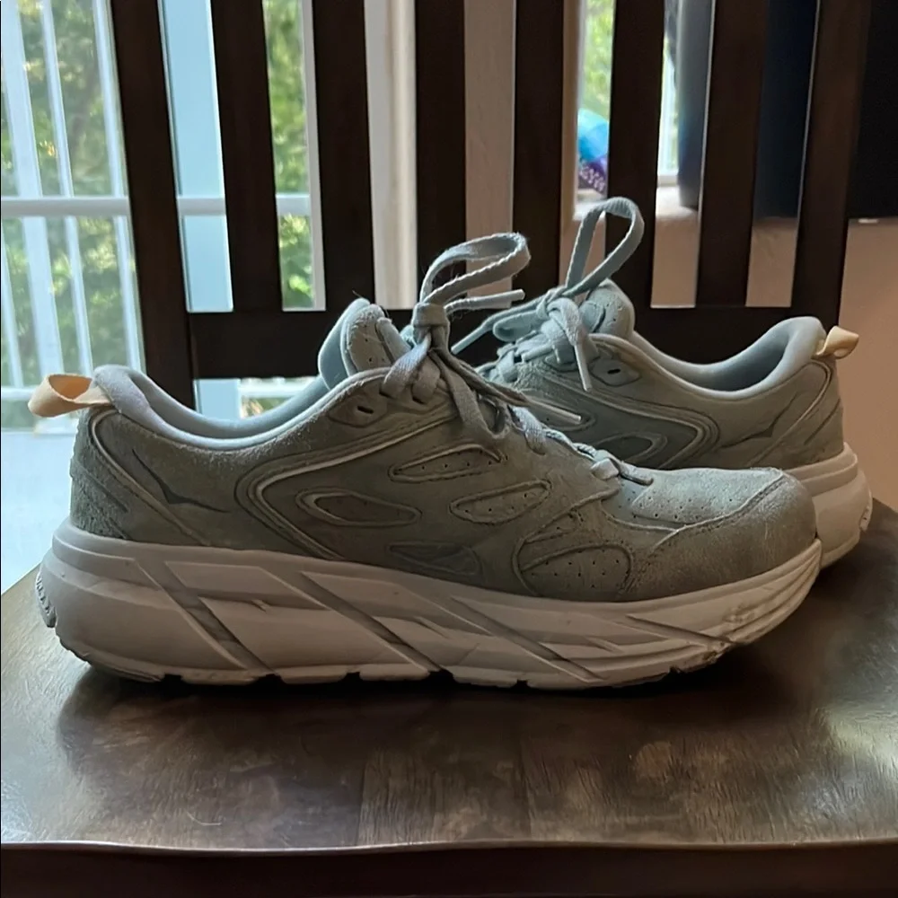 Hoka One One Women's Sneakers - Light Sage Green and White